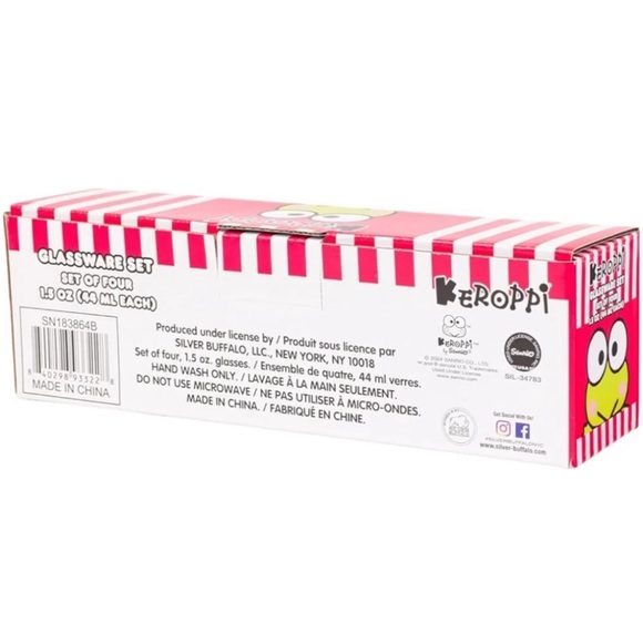 Sanrio Kerroppi Shotglasses Set of 4 - Picture 4 of 4